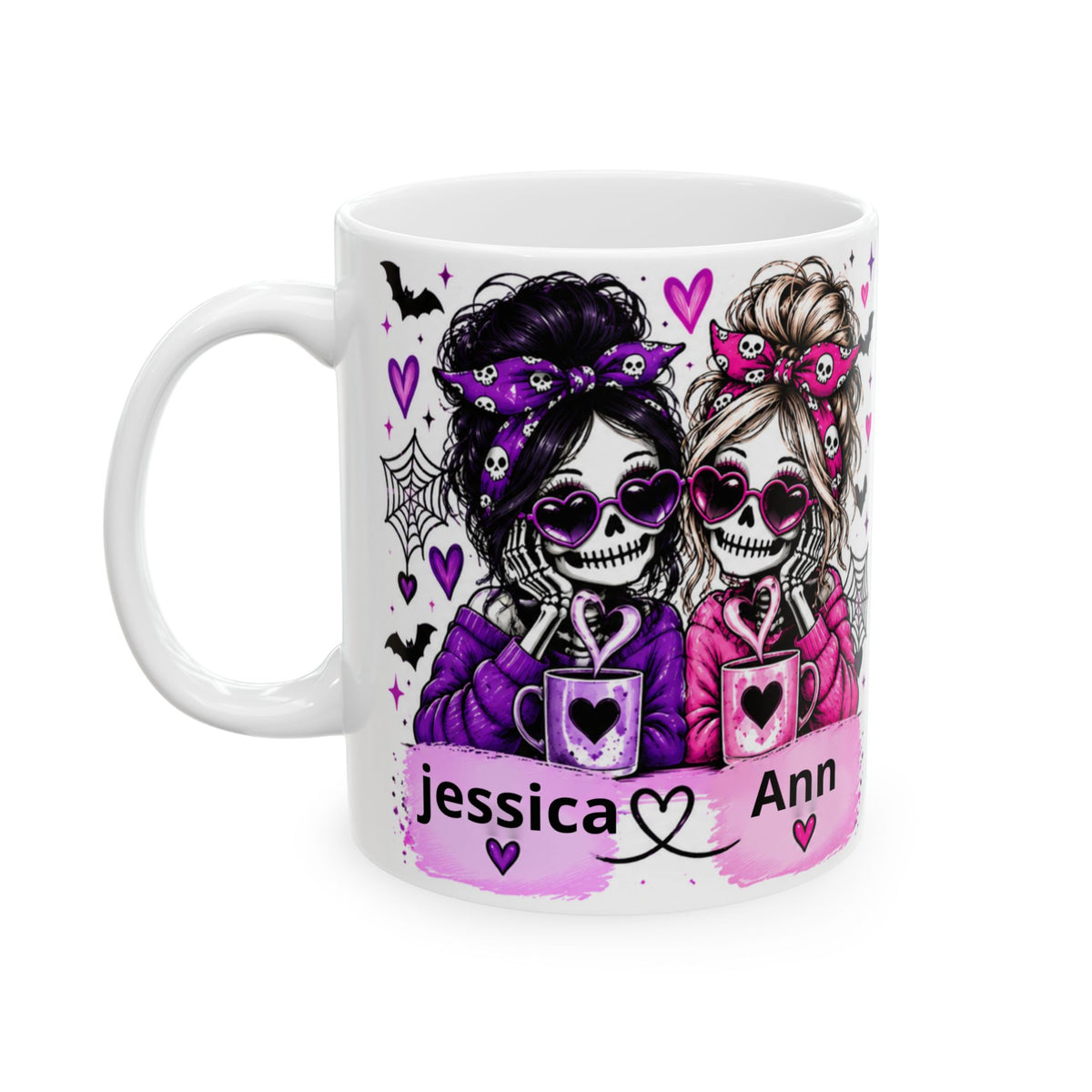 Personalized Halloween Bestie Mug- 11oz & 15oz