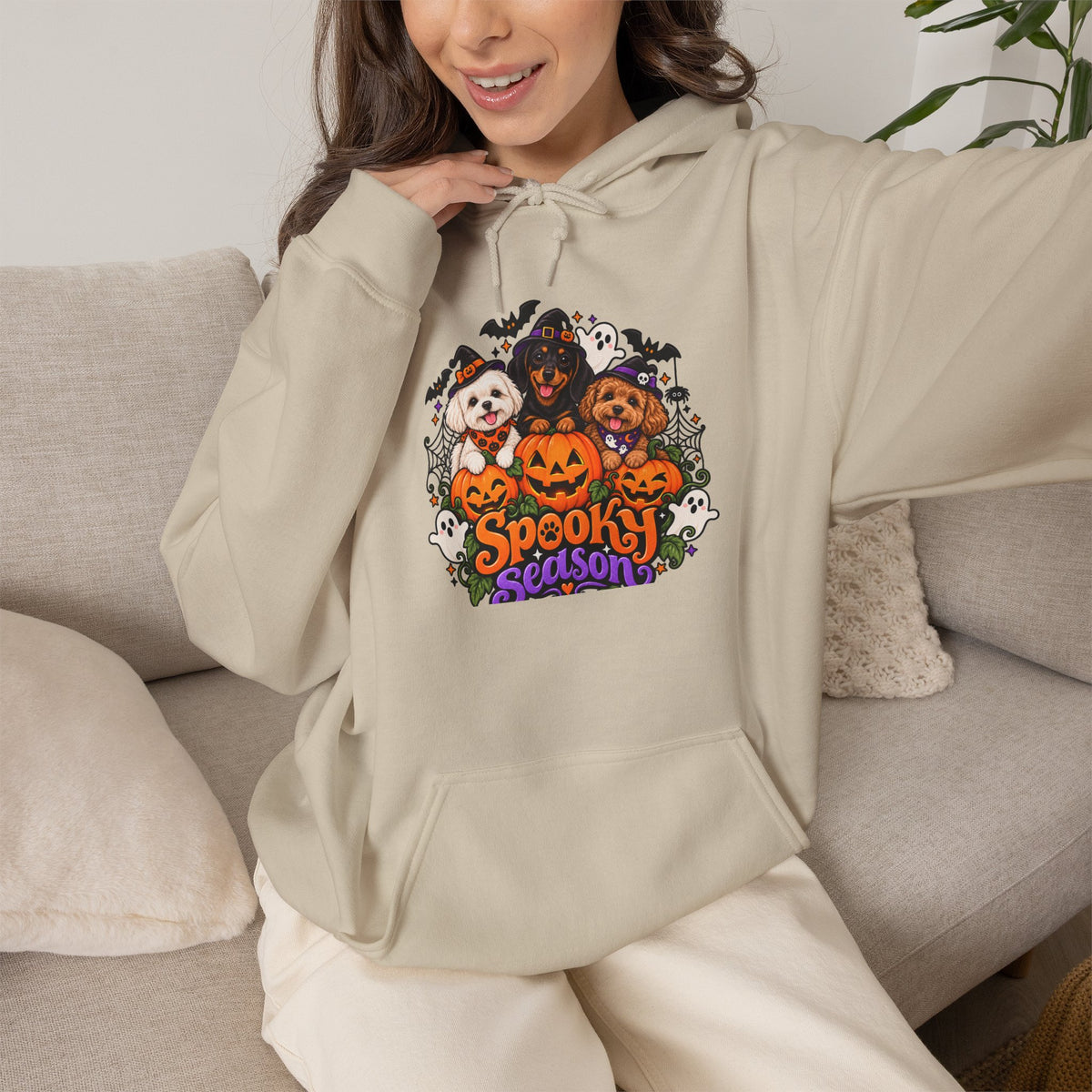 Spooky Season Pup Crew Halloween Hoodie