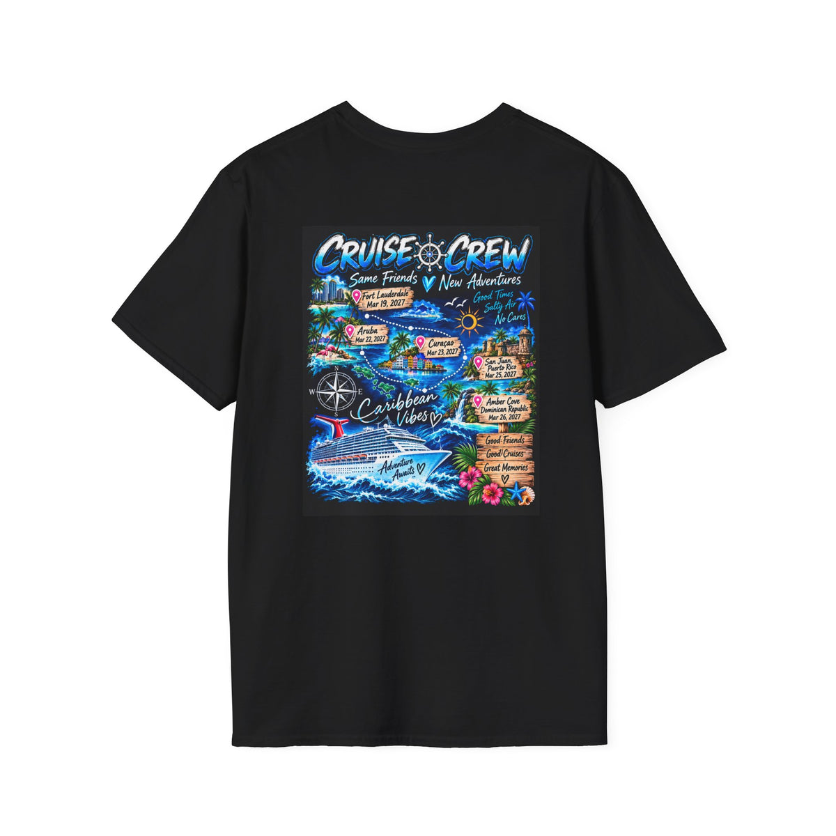 Cruising With My Good Friends T-Shirt — Personalized Cruise Vacation Tee