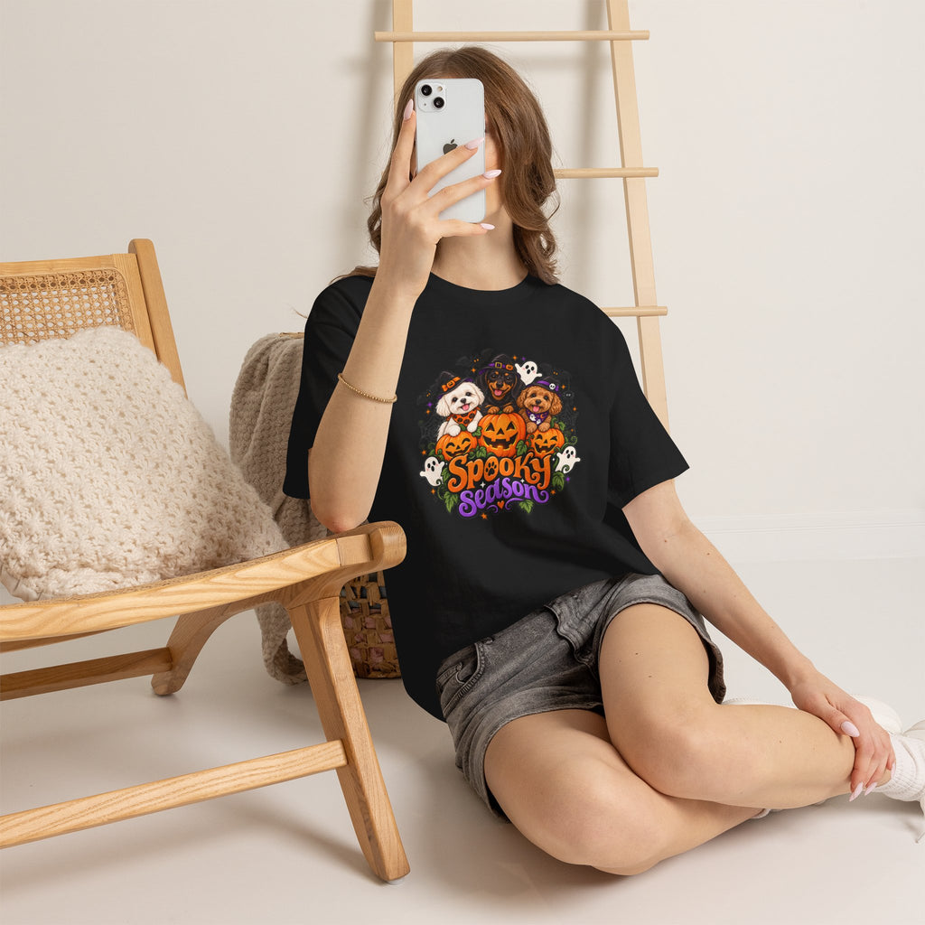 Spooky Season Pup Crew Halloween T-Shirt