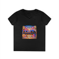 Cruise Crew Ladies V-Neck T-Shirt — "Cruising with Good Friends" Vacation Tee