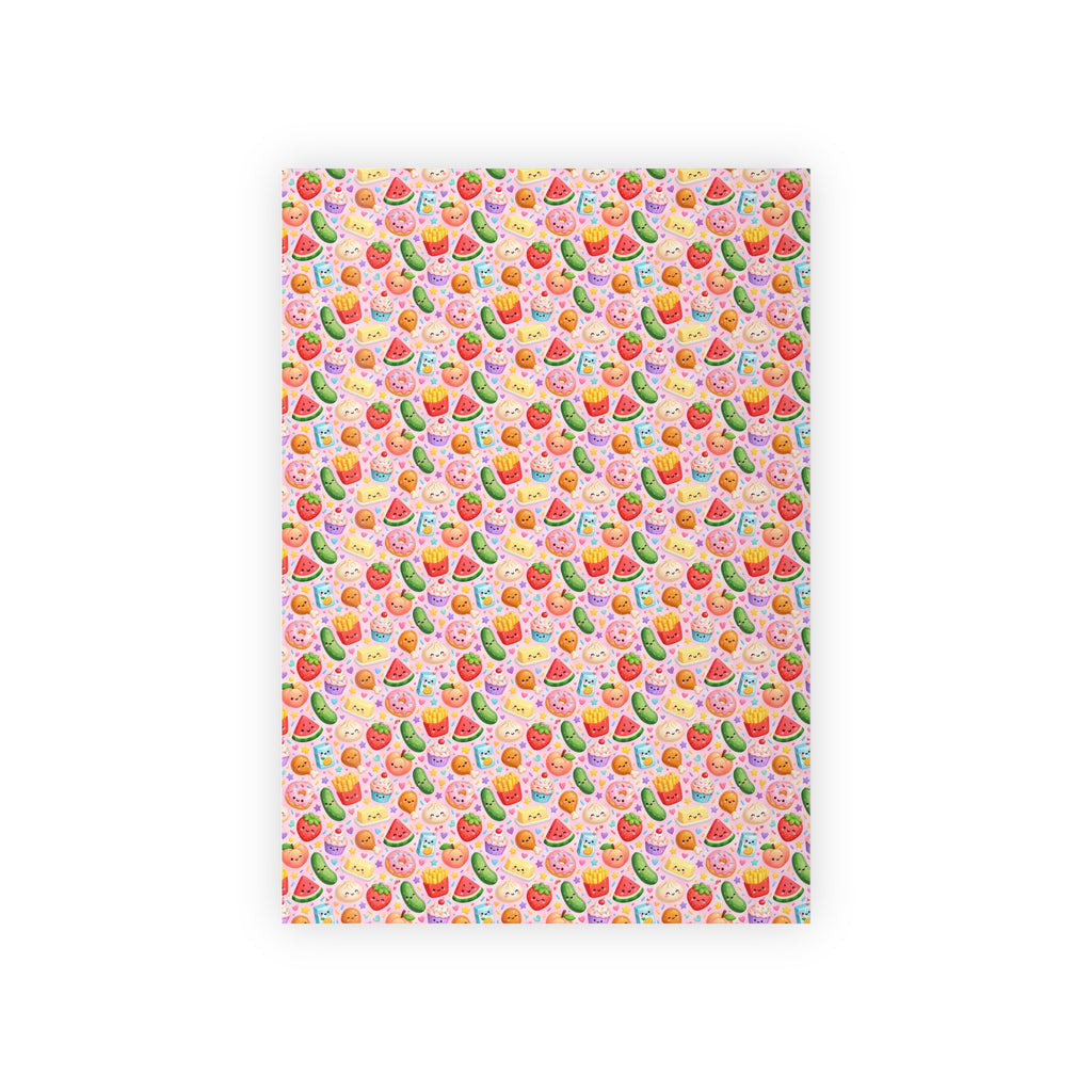 Colorful Squishy Food Birthday girl wrapping Paper