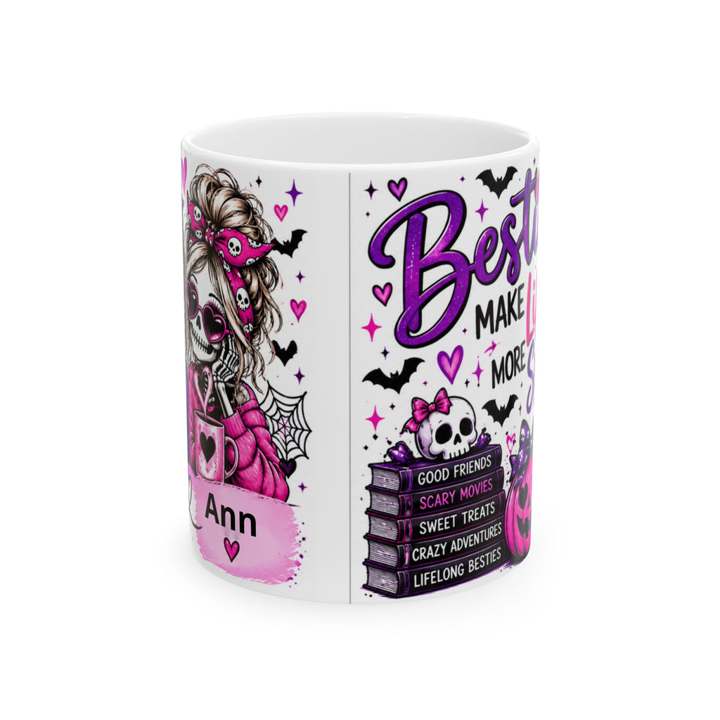 Personalized Halloween Bestie Mug- 11oz & 15oz