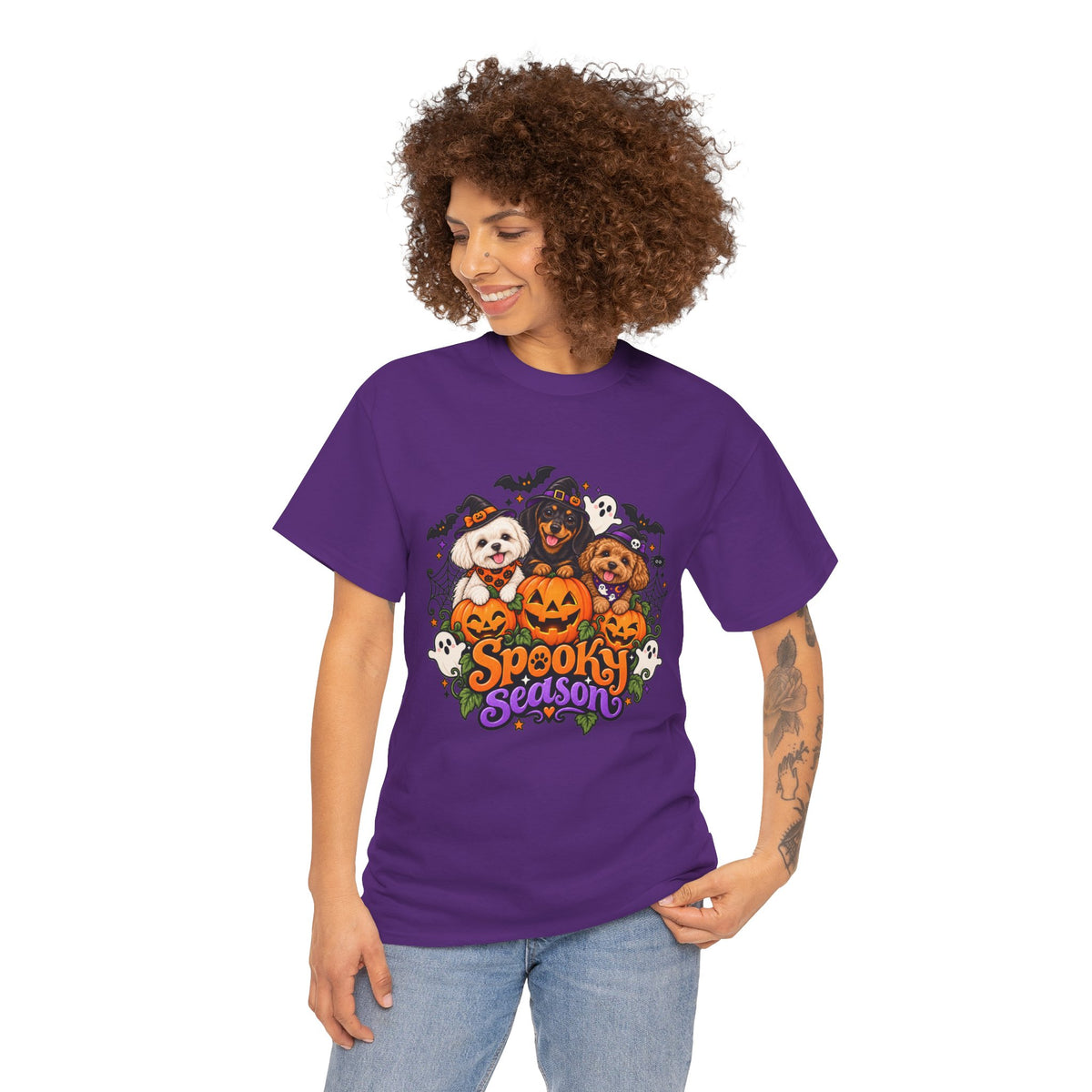 Spooky Season Pup Crew Halloween T-Shirt