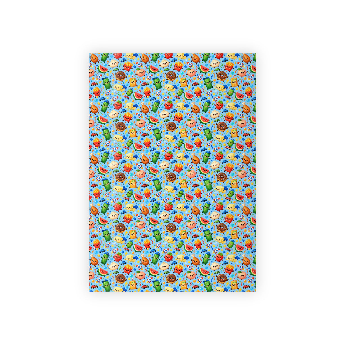 Cute birthday boy squishy wrapping paper