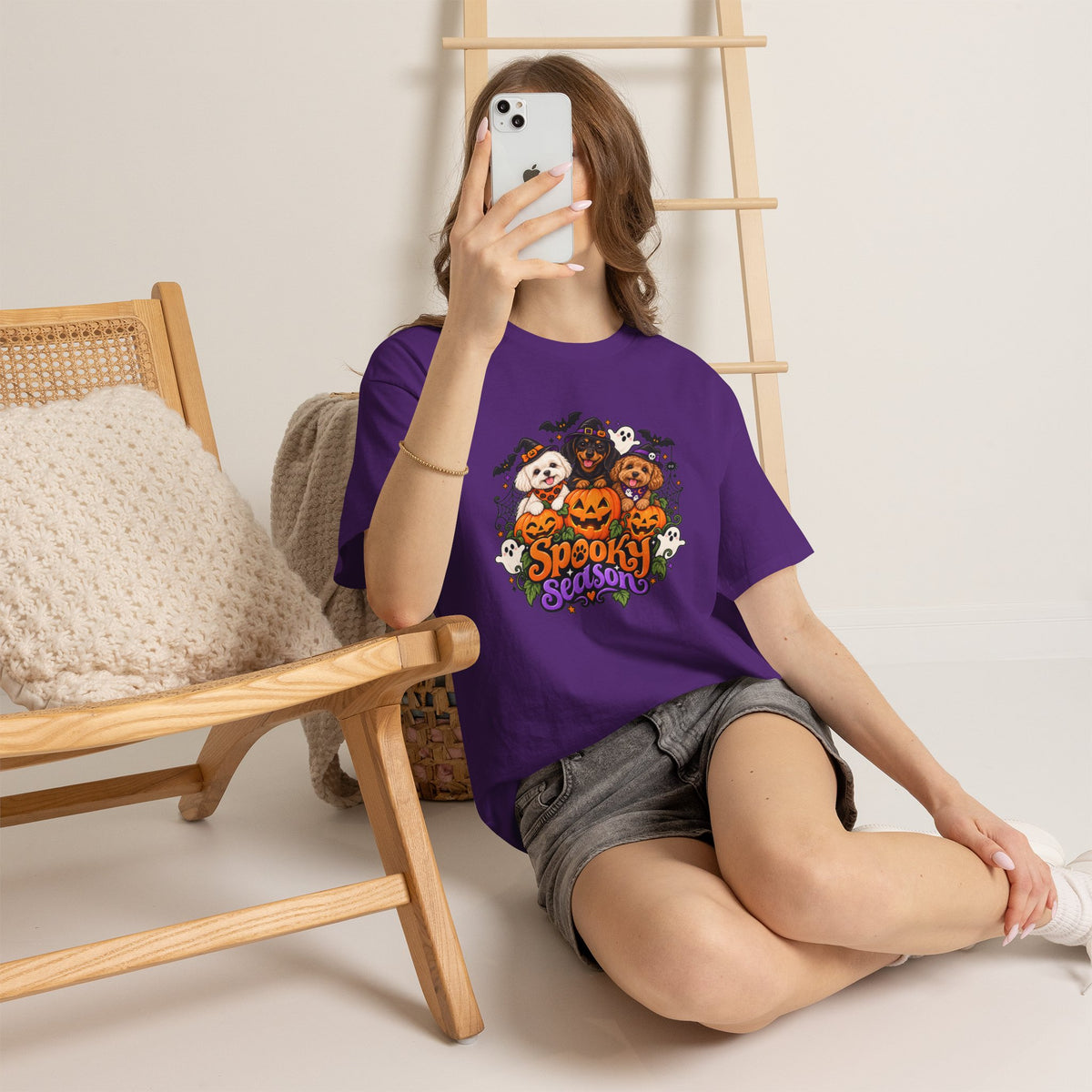 Spooky Season Pup Crew Halloween T-Shirt