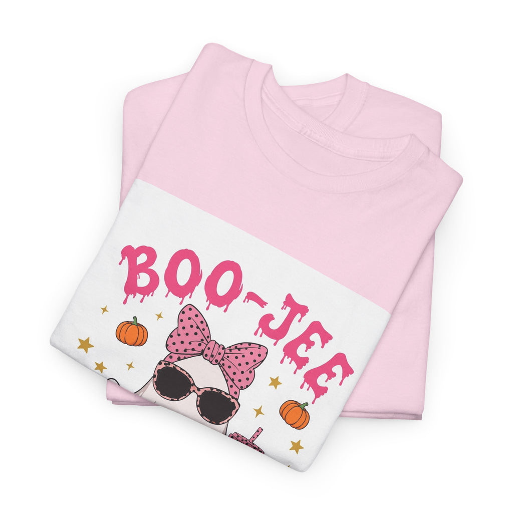 Boo-Jee Ghost T-Shirt - Pink Polka Dot Halloween