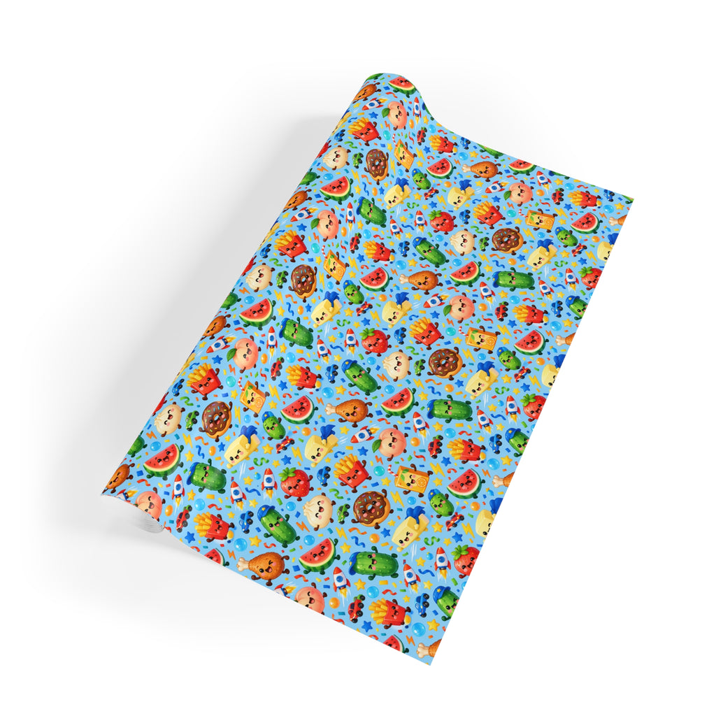 Cute birthday boy squishy wrapping paper