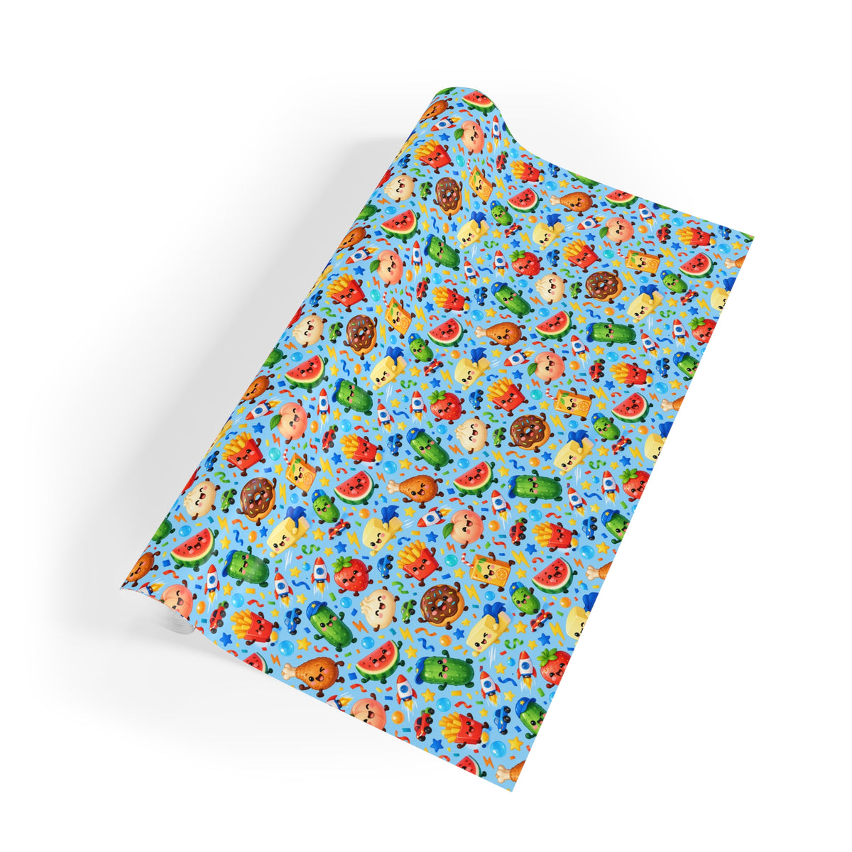 Cute birthday boy squishy wrapping paper