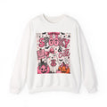 Spooky Cute Halloween Sweatshirt - Pink Ghost Pumpkins Bats