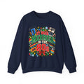 Merrier in the 80s Christmas Sweatshirt – Retro 80s Holiday Crewneck