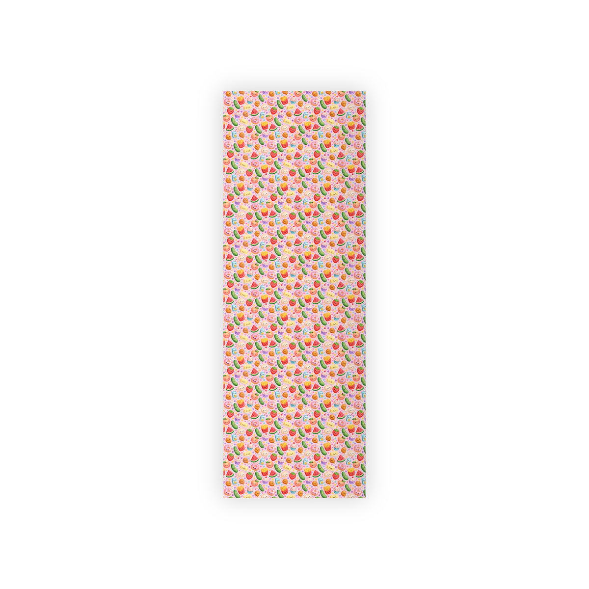 Colorful Squishy Food Birthday girl wrapping Paper