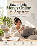 How to make Money Online the Easy Way- Editable Ebook+ Canva Template