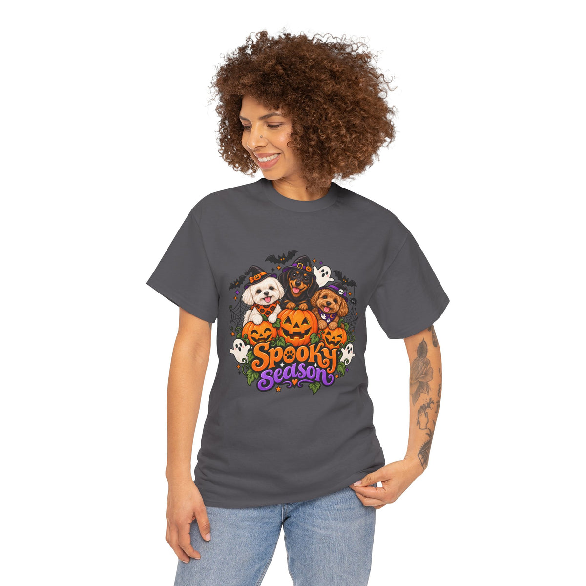 Spooky Season Pup Crew Halloween T-Shirt